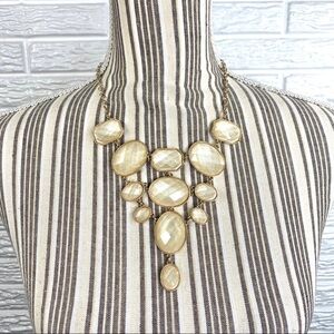 Gold Statement Bib Necklace